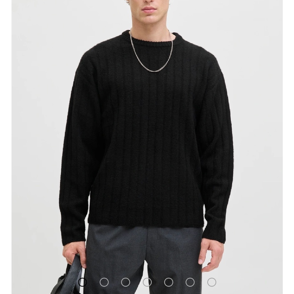 Jack and Jones Black Crewneck Sweater